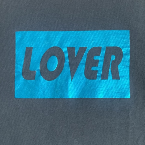 House of Holland Lover Graphic Sweatshirt Navy Blue Crewneck size XL - Picture 6 of 8